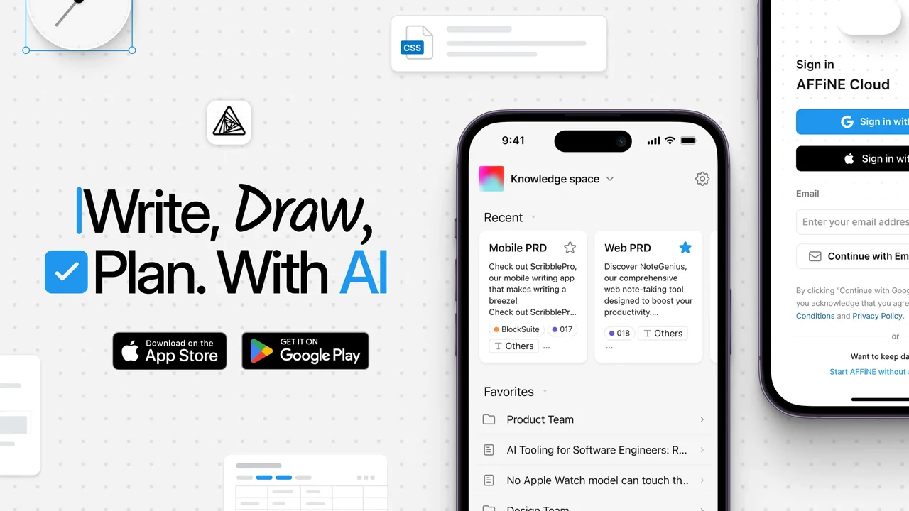 AFFiNE Knowledge base Software