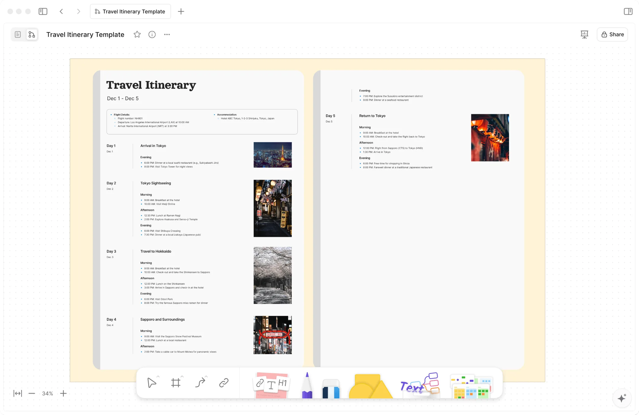 Travel itinerary Template — Plan Your Adventure, Enjoy Every Moment